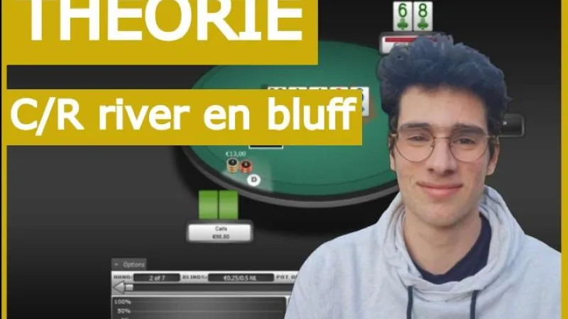 Le check raise en bluff à la river