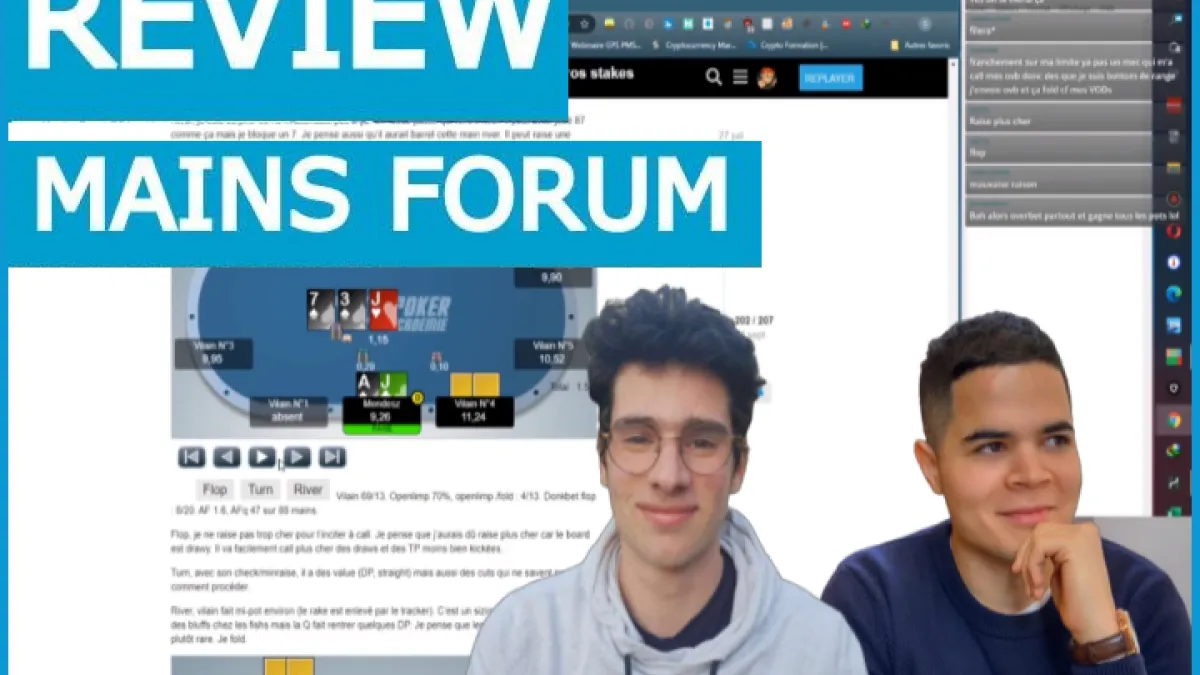 Review des mains forum Baki et Aurora sur Twitch vendredi 18 h - Aurora sur Discord dimanche 11 h !