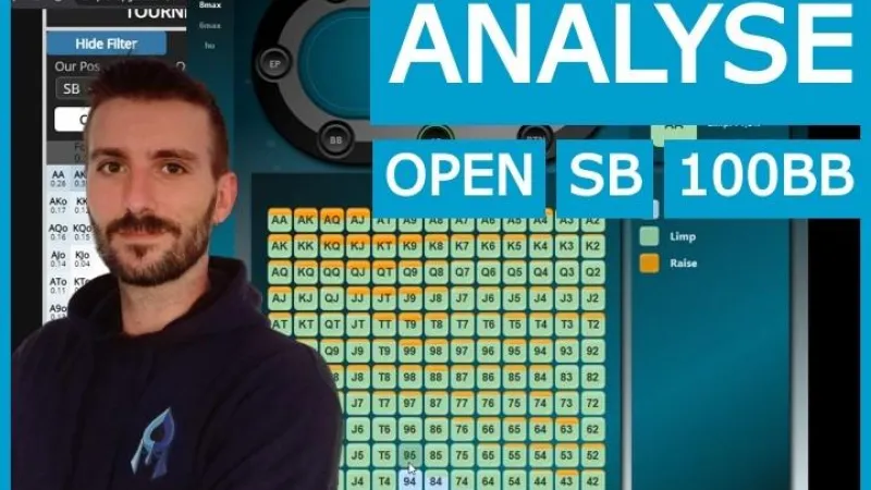 Stratégie d'open de SB à 100BB deep 