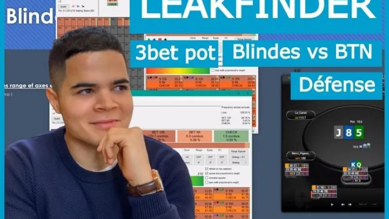 Leakfinder en NL10 (2) : Blinde vs BTN - 3bet pot (défense)