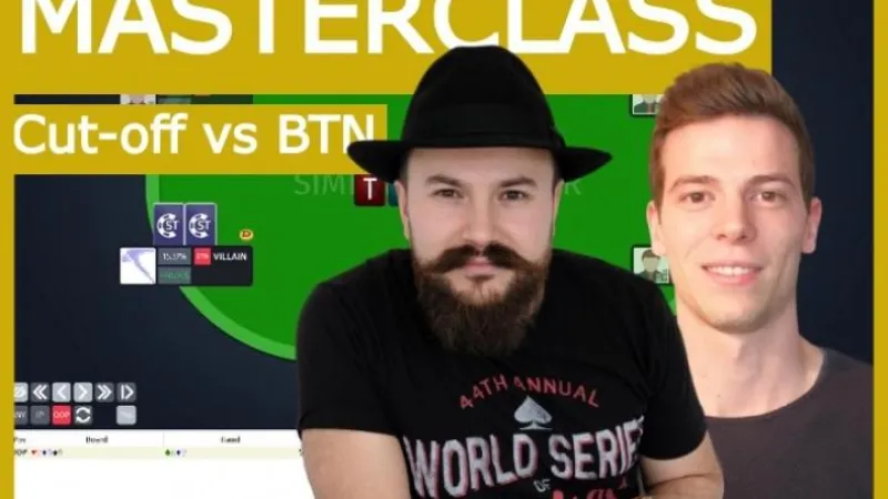 Le jeu hors de position post flop : Cut-off vs BTN (50BB deep)
