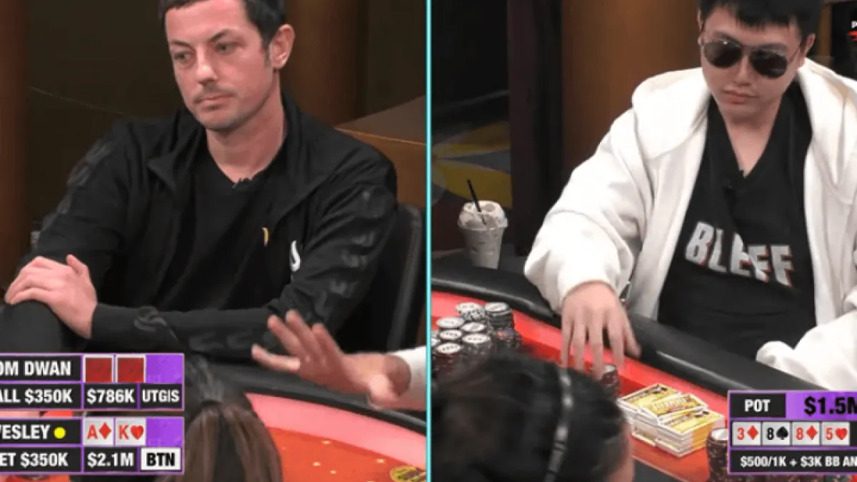 Tom Dwan remporte un pot à plus de 3 millions de dollars en live