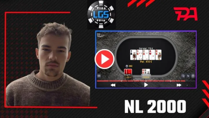 AlexRTS review ses mains jouées en NL2000 sur Winamax sur le stream de LGS !