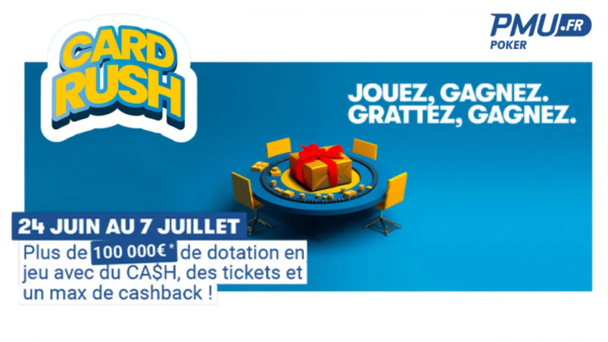 CARD RUSH revient sur PMU Poker !