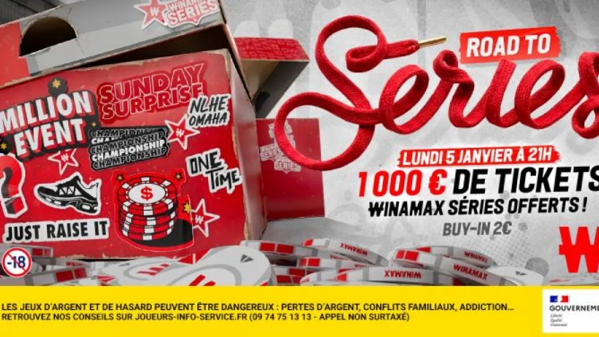 2026 démarre fort : Poker Académie vous offre 1 000 € en tickets Winamax Series !
