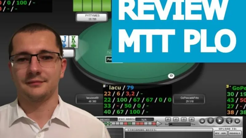 Stratégies et conseils en tournoi PLO (1)