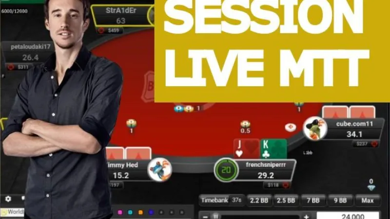 Replay : Benj joue en live des hauts buy-in (1)