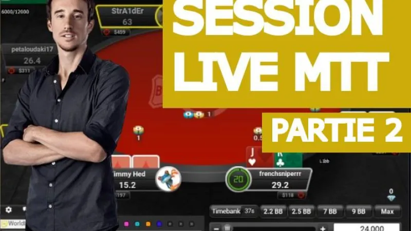 Replay : Benj joue en live des hauts buy-in (2)