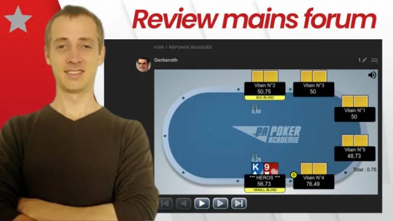 Replay : Muraille analyse des mains forum