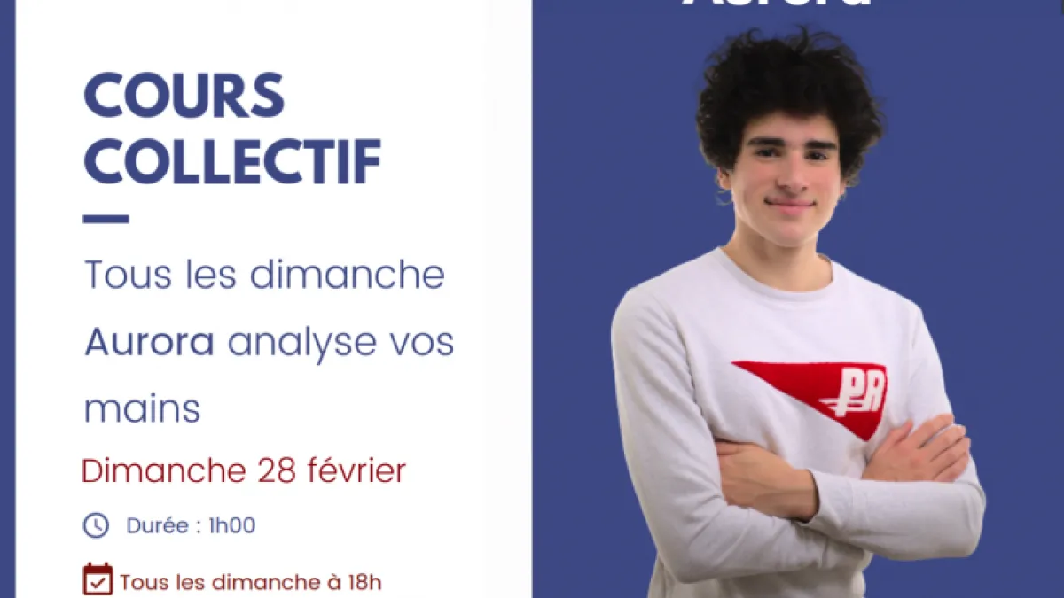 Le cours collectif du dimanche d'Aurora