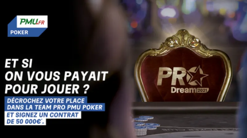 Vous avez toujours rêvé de devenir joueur pro ? PMU lance la Pro Dream !