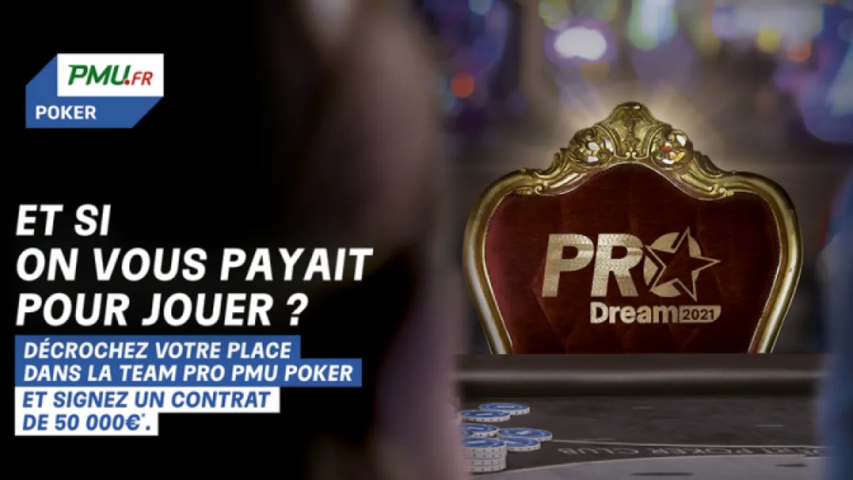 Vous avez toujours rêvé de devenir joueur pro ? PMU lance la Pro Dream !