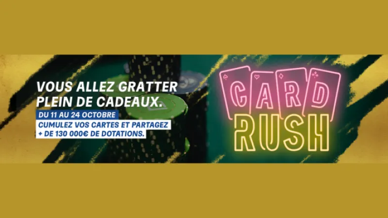 Le retour du CARD RUSH sur PMU ! 130.000€ de dotation à gagner !