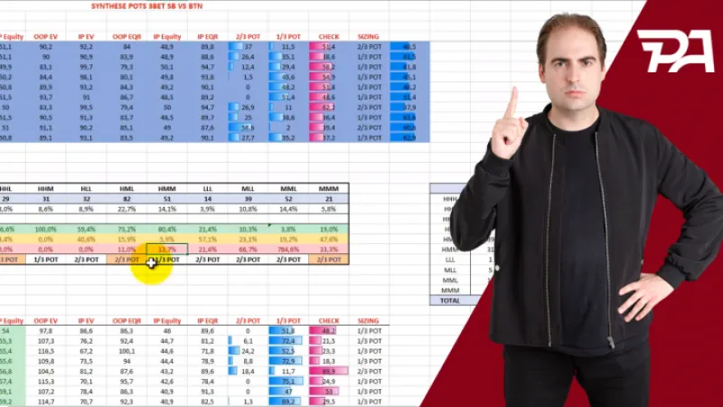Sb vs BU en pot 3bet, Freudinou vous explique tout ! Board : Qs 8c 6s