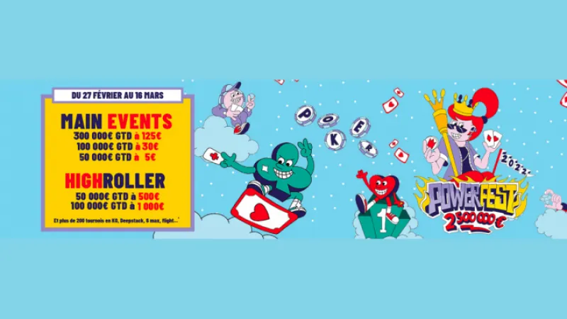Les Powerfest sont de retour : 2 500 000 € garantis sur PMU et partypoker !