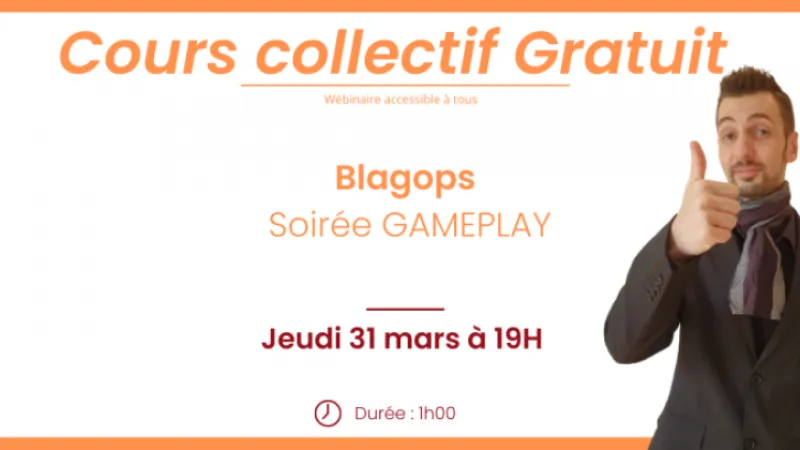 Cours collectif gratuit (SPIN) - gameplay et session live