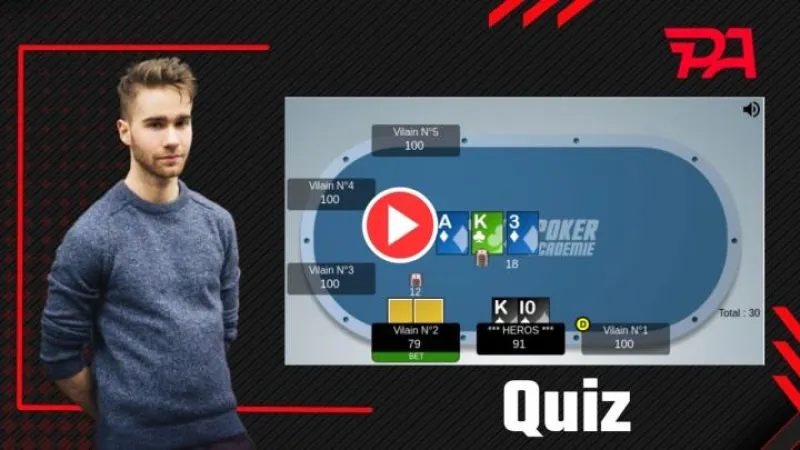 Quiz Cash Game : quand doit-on défendre vs un cbet en pot 3bet ? Vidéo explicative