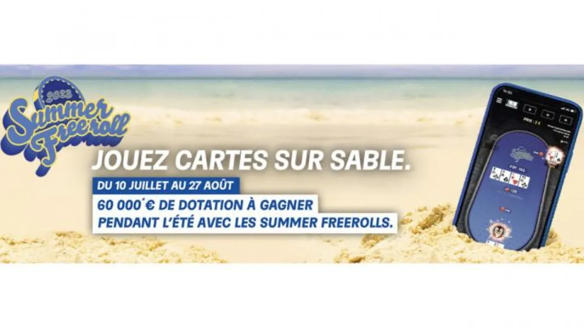 Summer freeroll sur PMU : + de 60 000€ de dotations en jeu !