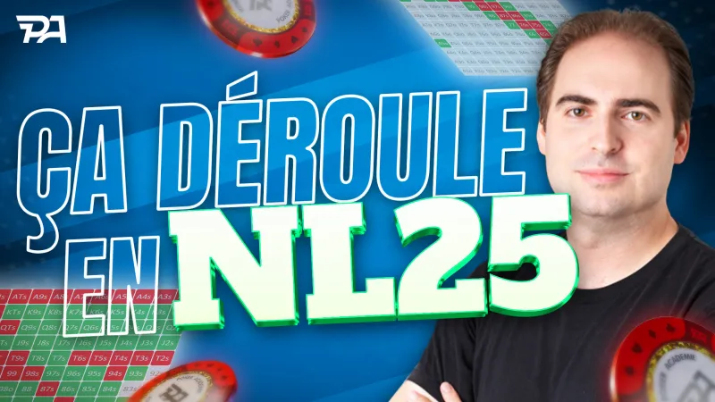 Analyse session live sur Parions Sport en NL25 - Partie 5